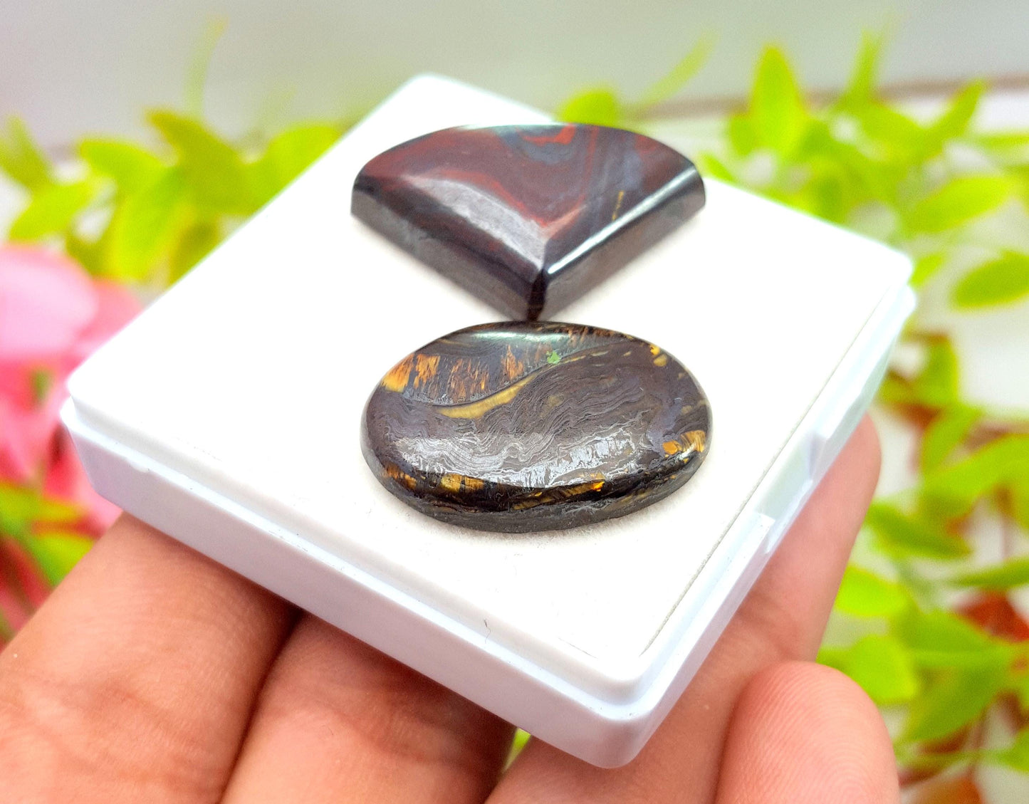 Opal, Natural Boulder Opal, Mix Shape Cabochon Gemstone Lot, 58.85 Carat, Size-20x29x7mm To 25x19x4mm, Gift For Her, PC-2