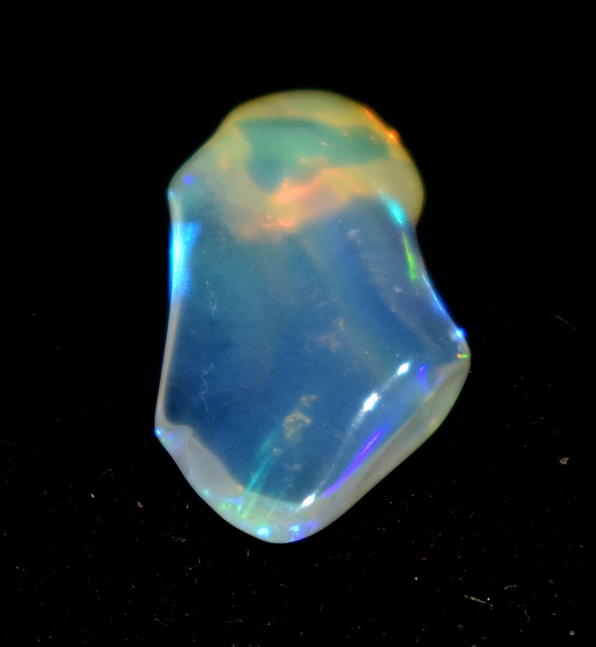 Opal, Natural Ethiopian Opal, Multi Fire Opal Polish Raw Gemstone, 1.60 Carat, Size-7.5x13.5x4.5mm, Gift For Her, PC-1