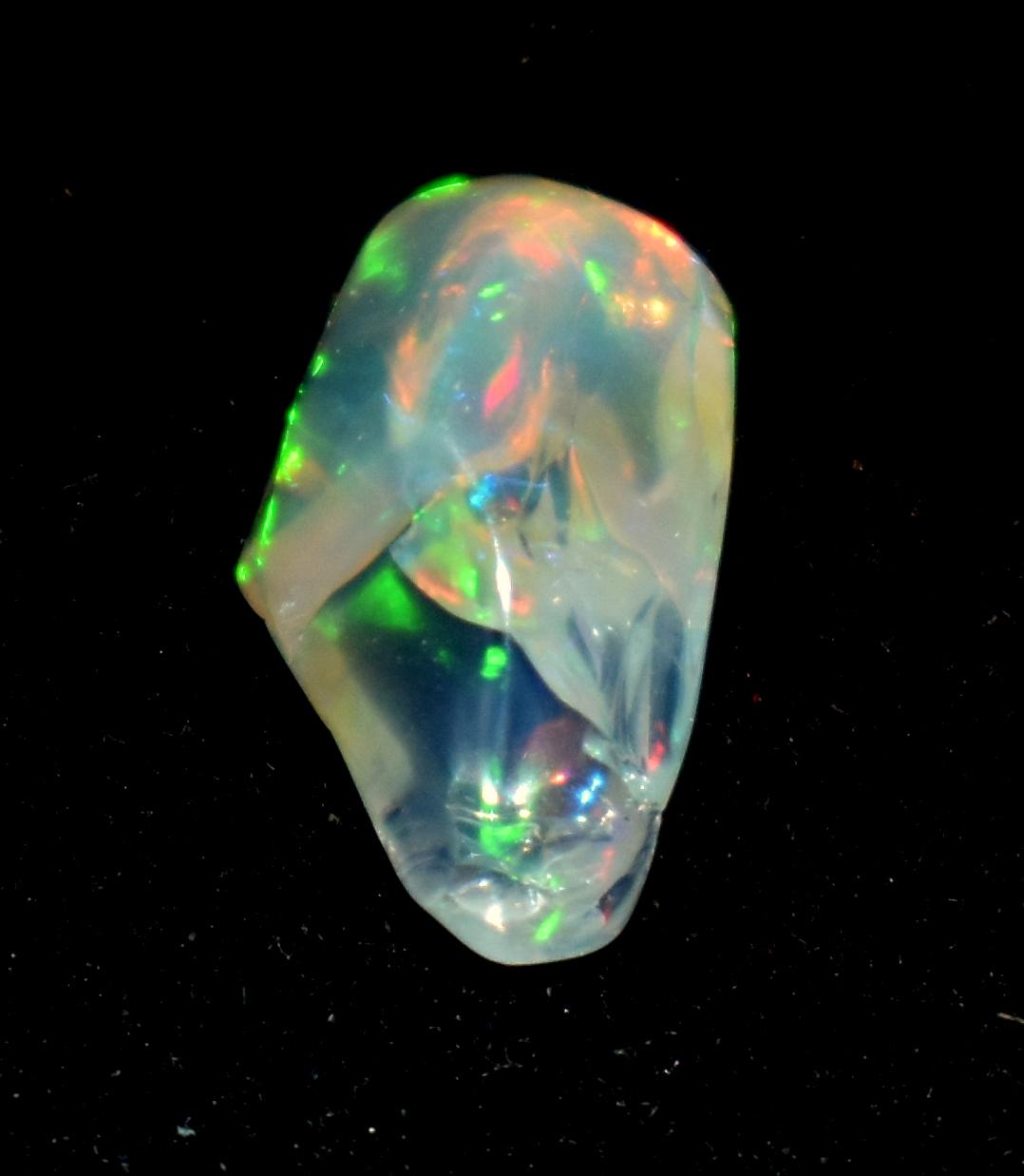 Opal, Natural Ethiopian Opal, Multi Fire Opal Polish Raw Gemstone, 2.20 Carat, Size-8.5x13.5x6mm, Gift For Her, PC-1