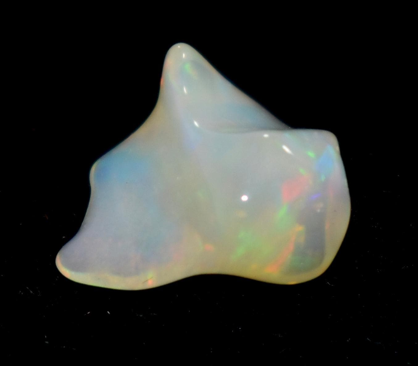 Opal, Natural Ethiopian Opal, Multi Fire Opal Polish Raw Gemstone, 1.15 Carat, Size-7.5x10x5mm, Gift For Her, PC-1