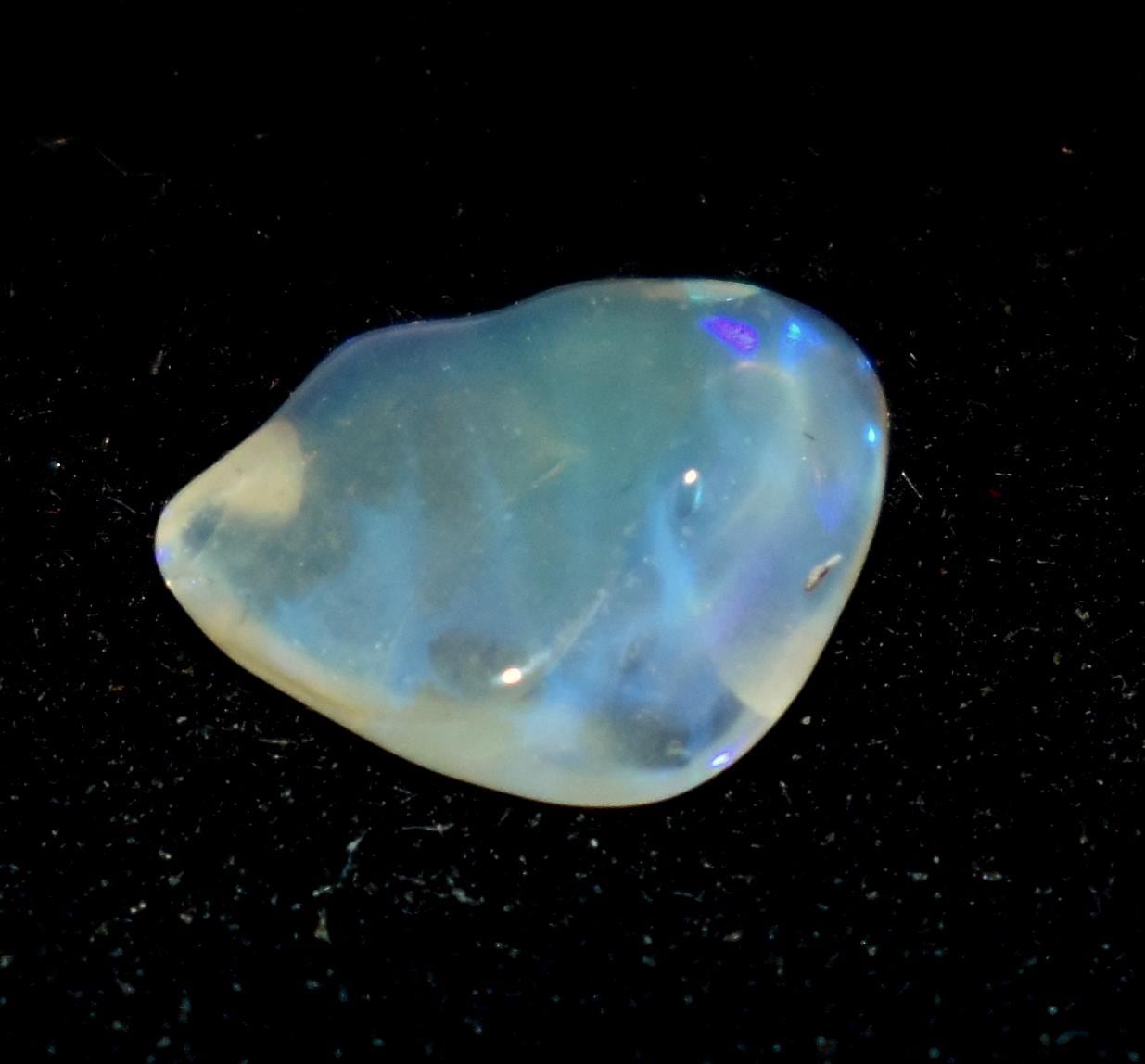 Opal, Natural Ethiopian Opal, Multi Fire Opal Polish Raw Gemstone, 1.30 Carat, Size-9x11x3.5mm, Gift For Her, PC-1