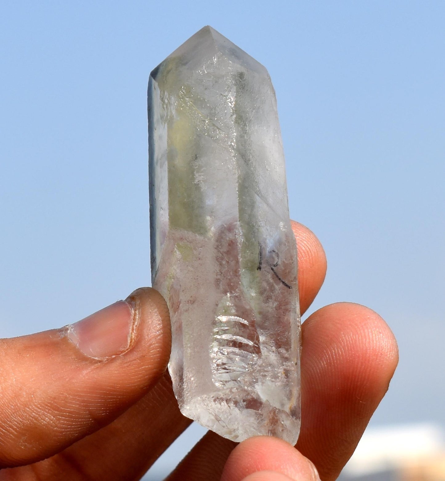 Natural Silver Phantom Lemurian Crystal, Lemurian Seed Crystal, 28.85 Gram,