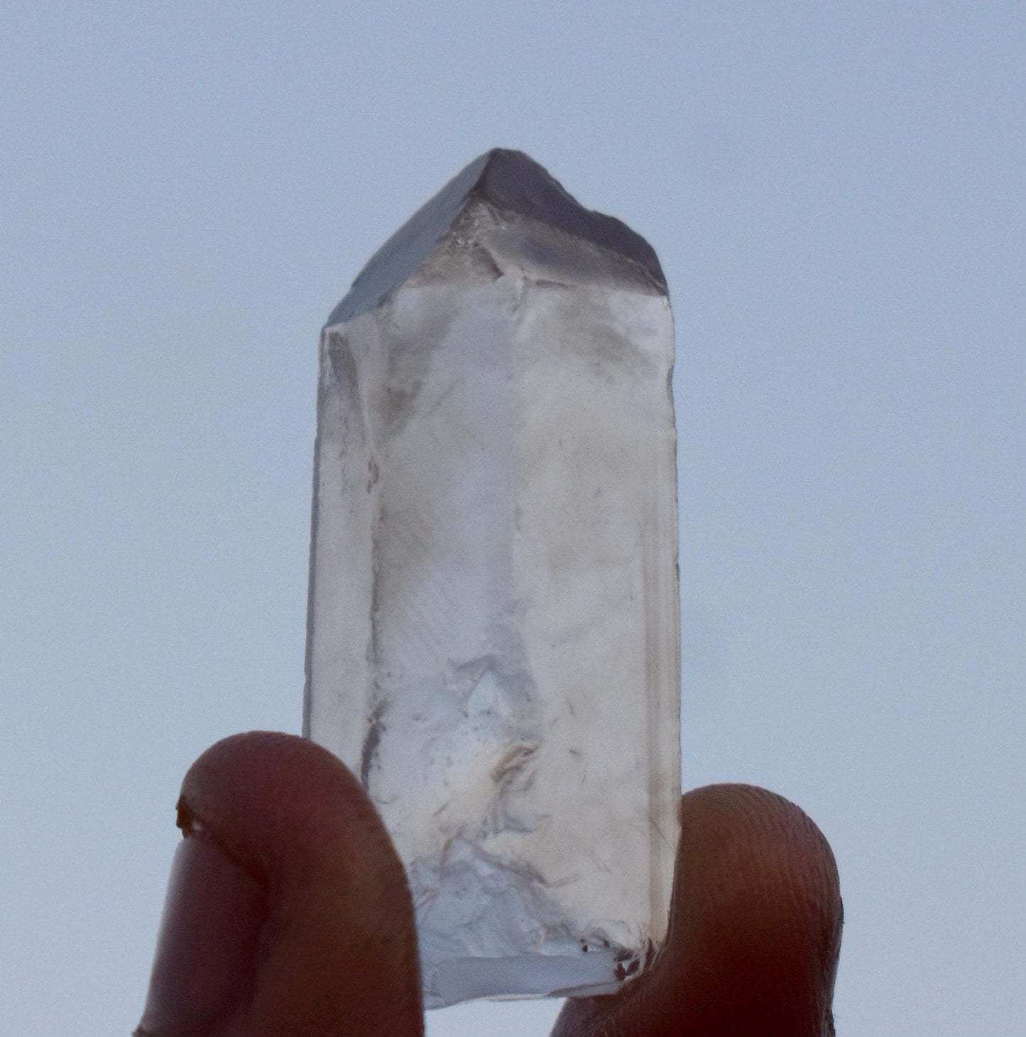 Phantom, Natural White Phantom In Quartz Tower, High Clarity Crystal, 14.91 Gram, Size-1.5'' inch-1''inch,