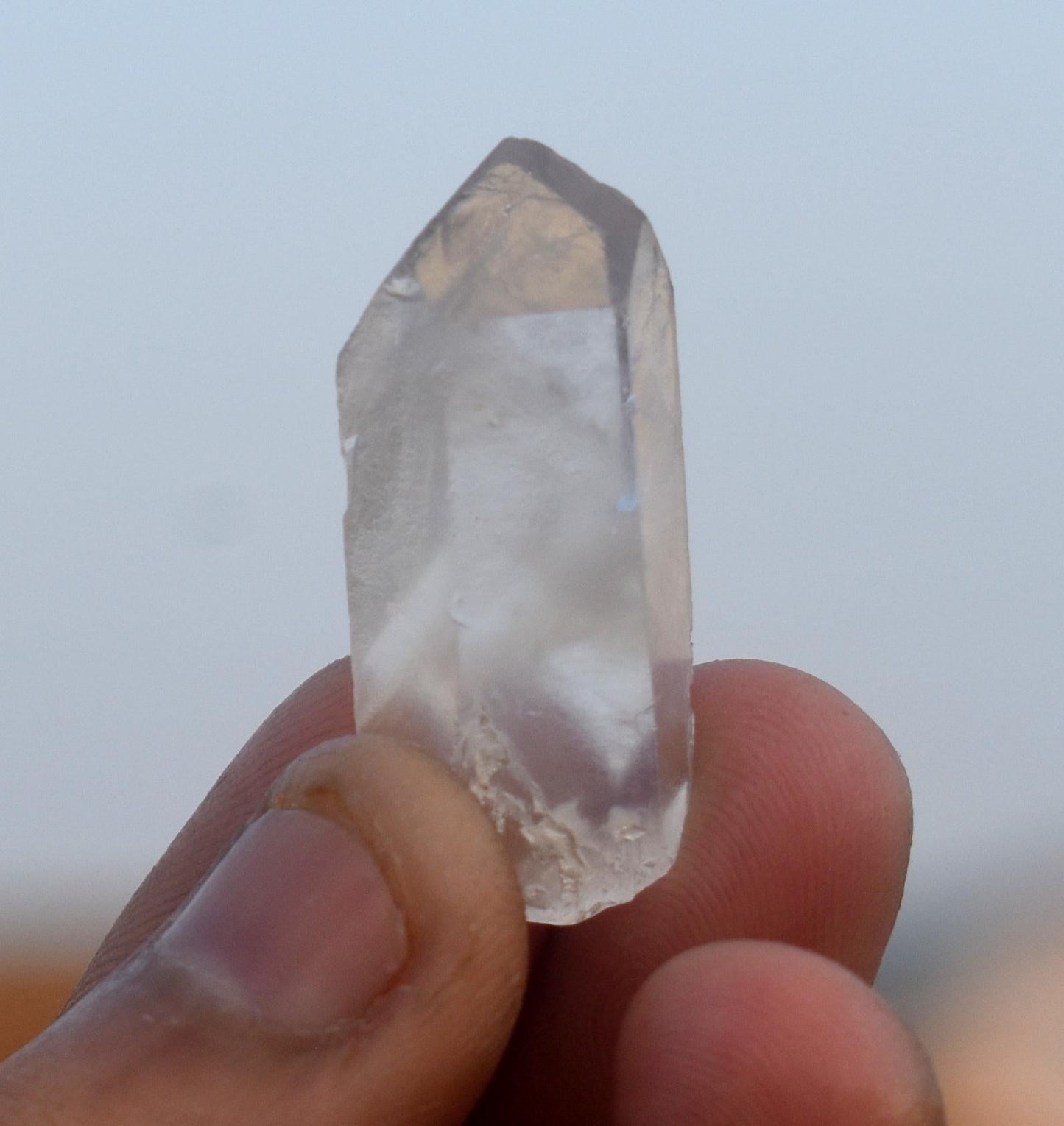 Phantom, Natural White Phantom In Quartz Tower, High Clarity Crystal, 7.20 Gram, Size-1'' inch-0.5''inch,