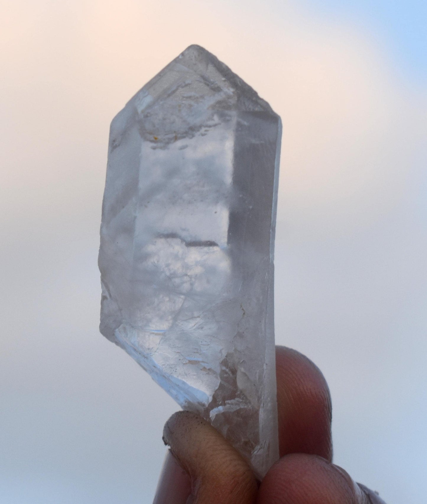 Phantom, Natural White Phantom In Quartz Tower, High Clarity Crystal, 15.29 Gram, Size-2'' inch-1''inch,