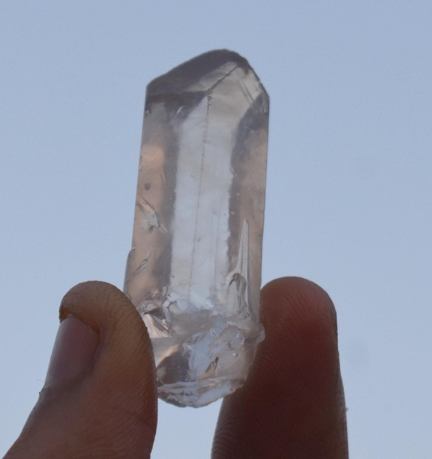 Phantom, Natural White Phantom In Quartz Tower, High Clarity Crystal, 15.21 Gram, Size-2'' inch-1''inch,