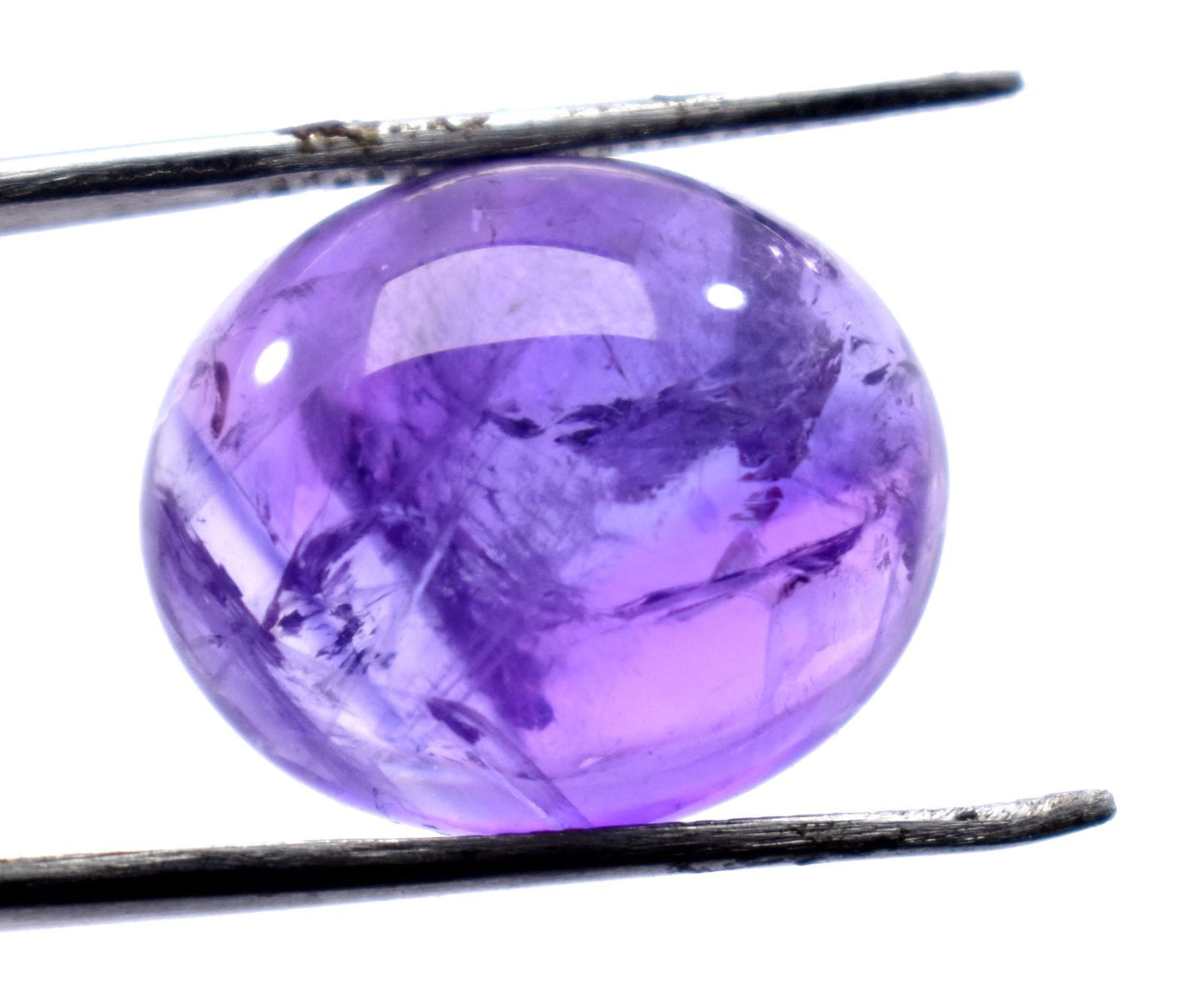 Amethyst, Natural Purple Amethyst, Oval Cabochon Loose Gemstone, 20.00 Carat, Size-16.5x19.5x8.5mm, Gift For Her,