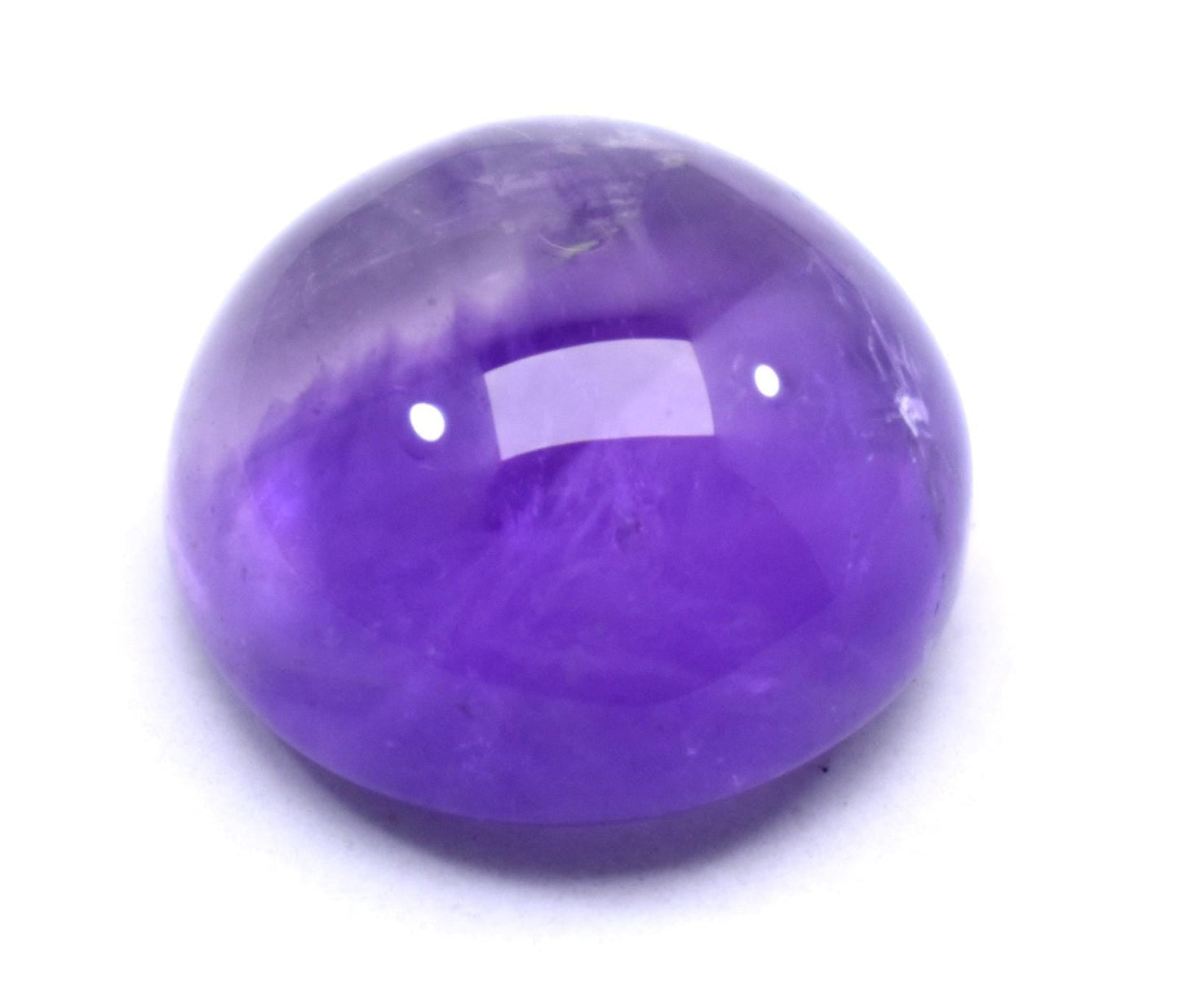 Rare & Natural Purple Amethyst, Round Cabochon Loose Gemstone, 14.00 Carat, Size-15x15x8.5mm, Gift For Her,