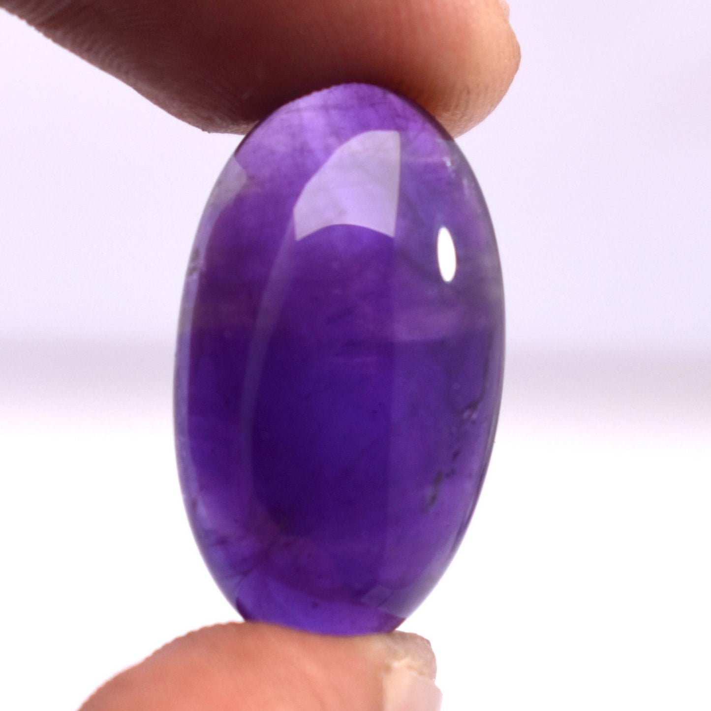 Rare & Natural Purple Amethyst, Oval Cabochon Loose Gemstone, 20.30 Carat, Size-13.5x23.5x8.5mm, Gift For Her,