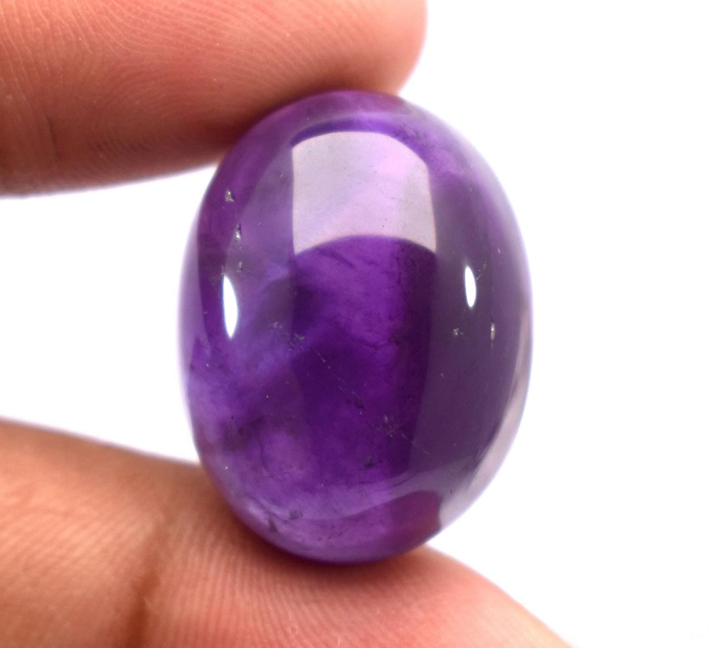 Rare & Natural Purple Amethyst, Oval Cabochon Loose Gemstone, 41.90 Carat, Size-18.5x24x12mm, Gift For Her,