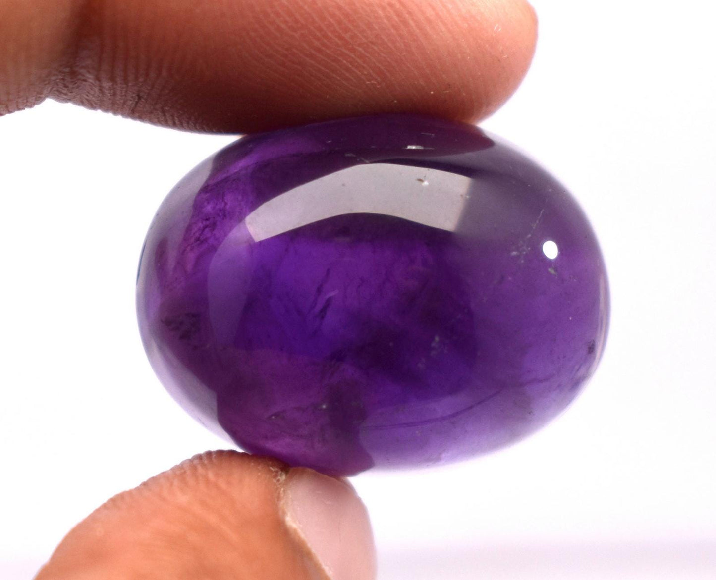 Rare & Natural Purple Amethyst, Oval Cabochon Loose Gemstone, 41.90 Carat, Size-18.5x24x12mm, Gift For Her,