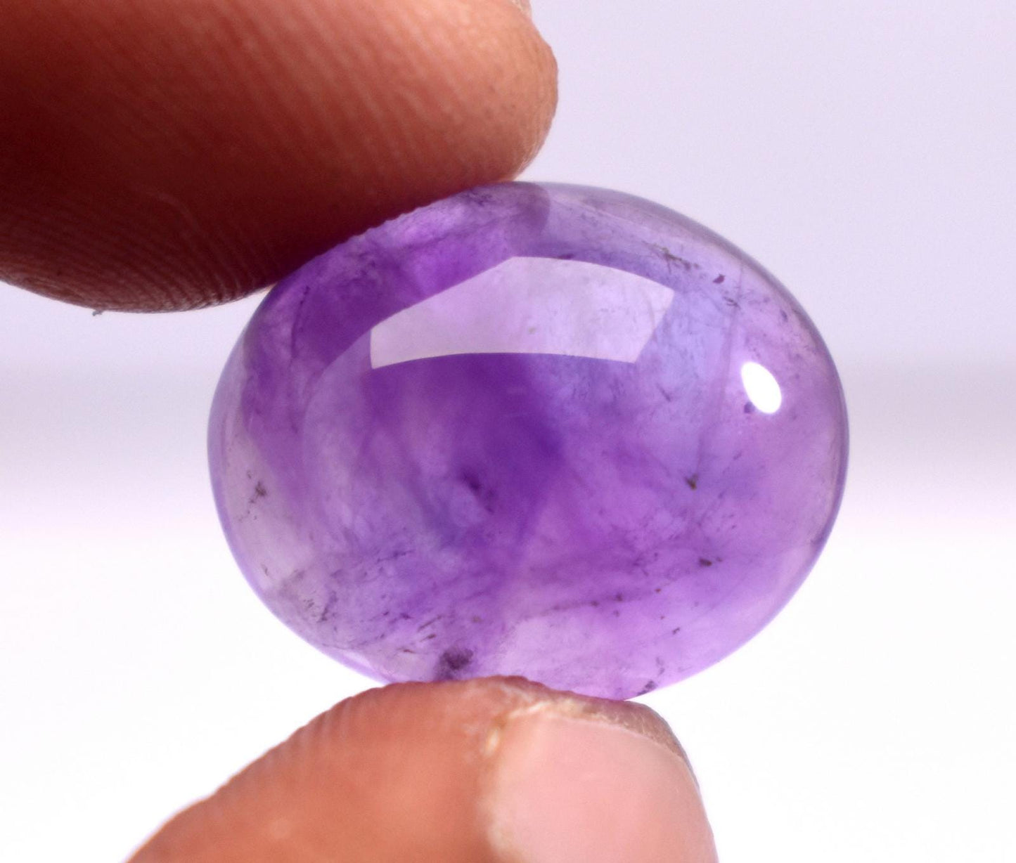 Rare & Natural Purple Amethyst, Oval Cabochon Loose Gemstone, 13.00 Carat, Size-14x17x7.5mm, Gift For Her,