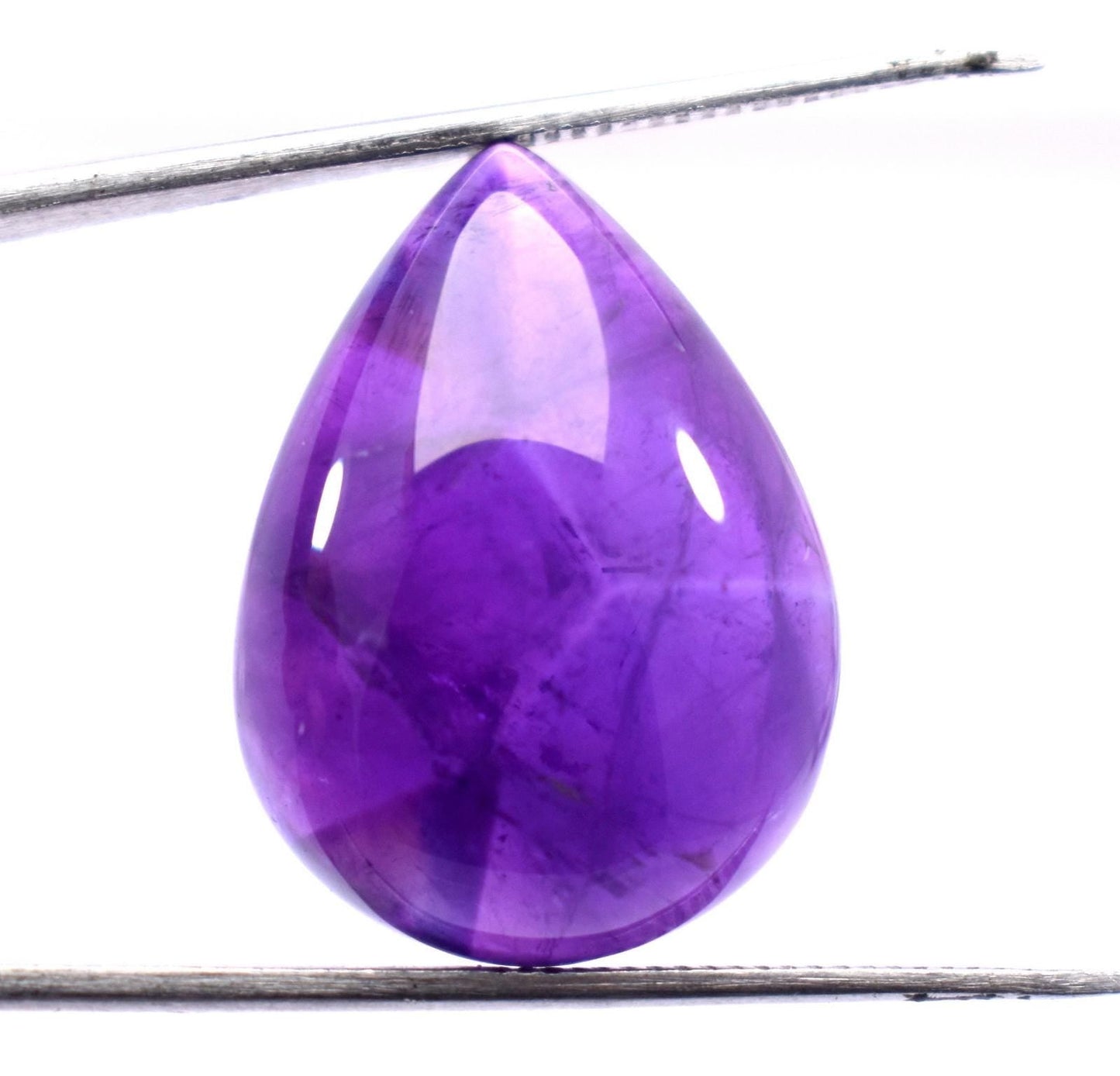 Amethyst, Natural Purple Amethyst, Pear Cabochon Loose Gemstone, 31.50 Carat, Size-18.5x24.5x10mm, Gift For Her,