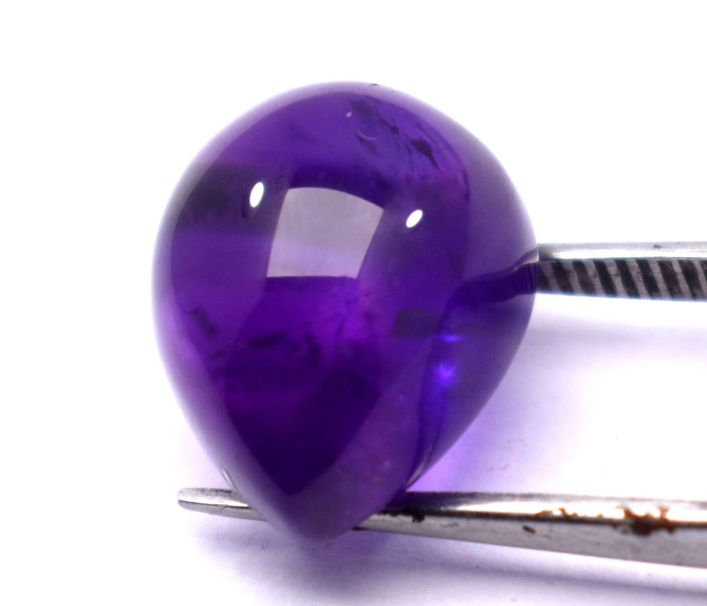 Amethyst, Natural Purple Amethyst, Pear Cabochon Loose Gemstone, 15.30 Carat, Size-13.5x17.5x9.5mm, Gift For Her,