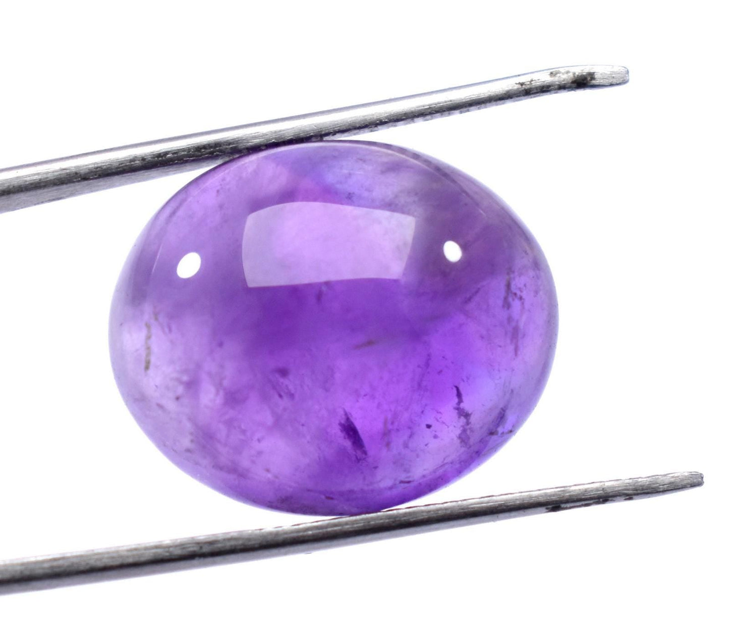 Rare & Natural Purple Amethyst, Oval Cabochon Loose Gemstone, 19.25 Carat, Size-16x19x9mm, Gift For Her,