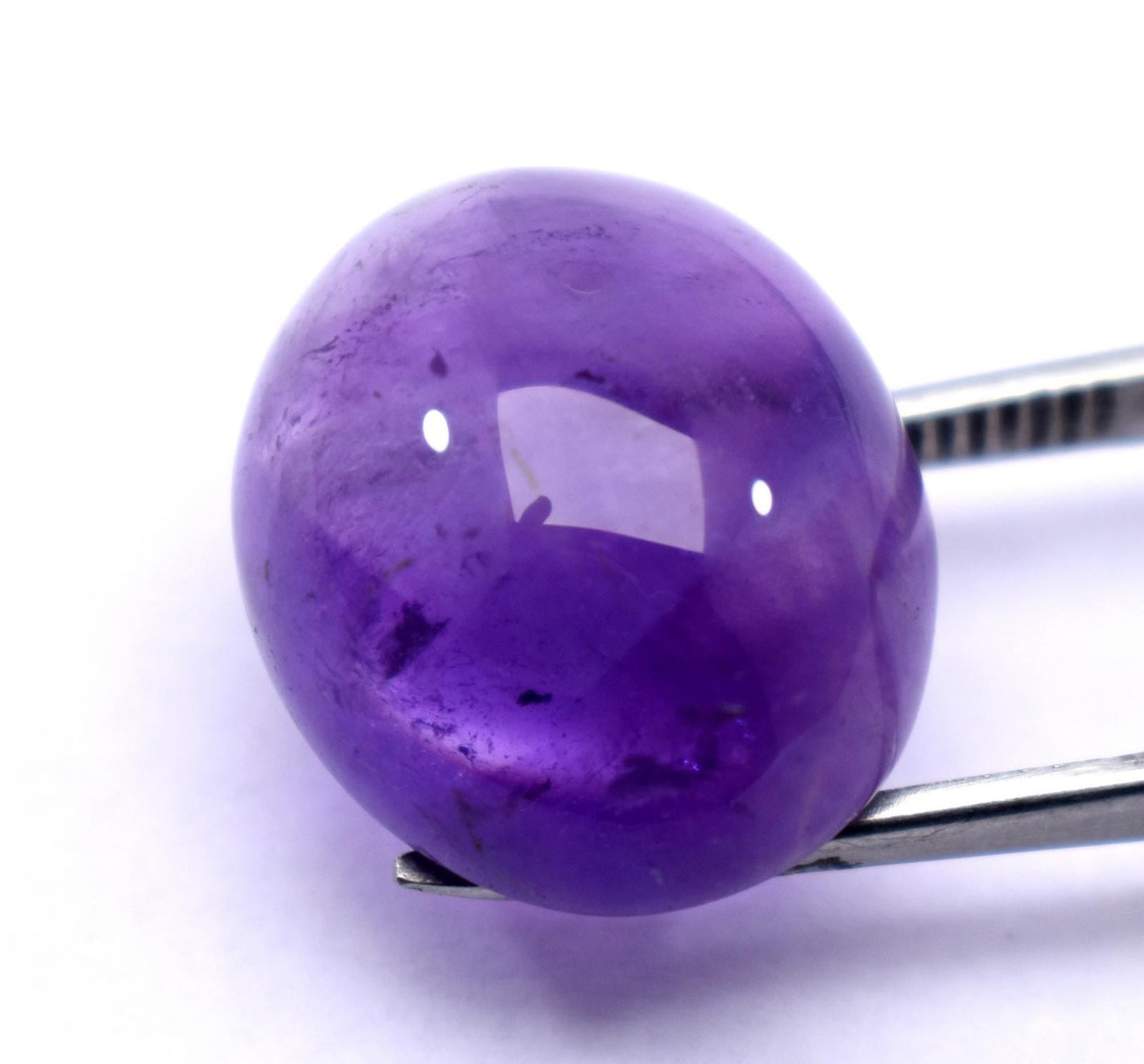 Rare & Natural Purple Amethyst, Oval Cabochon Loose Gemstone, 19.25 Carat, Size-16x19x9mm, Gift For Her,