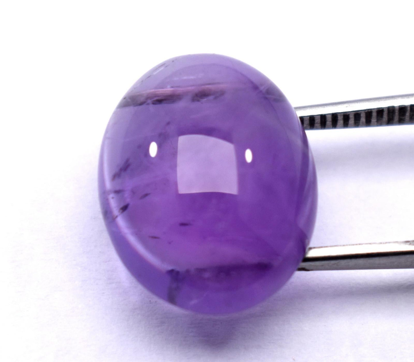 Rare & Natural Purple Amethyst, Oval Cabochon Loose Gemstone, 15.30 Carat, Size-15x19x8mm, Gift For Her,