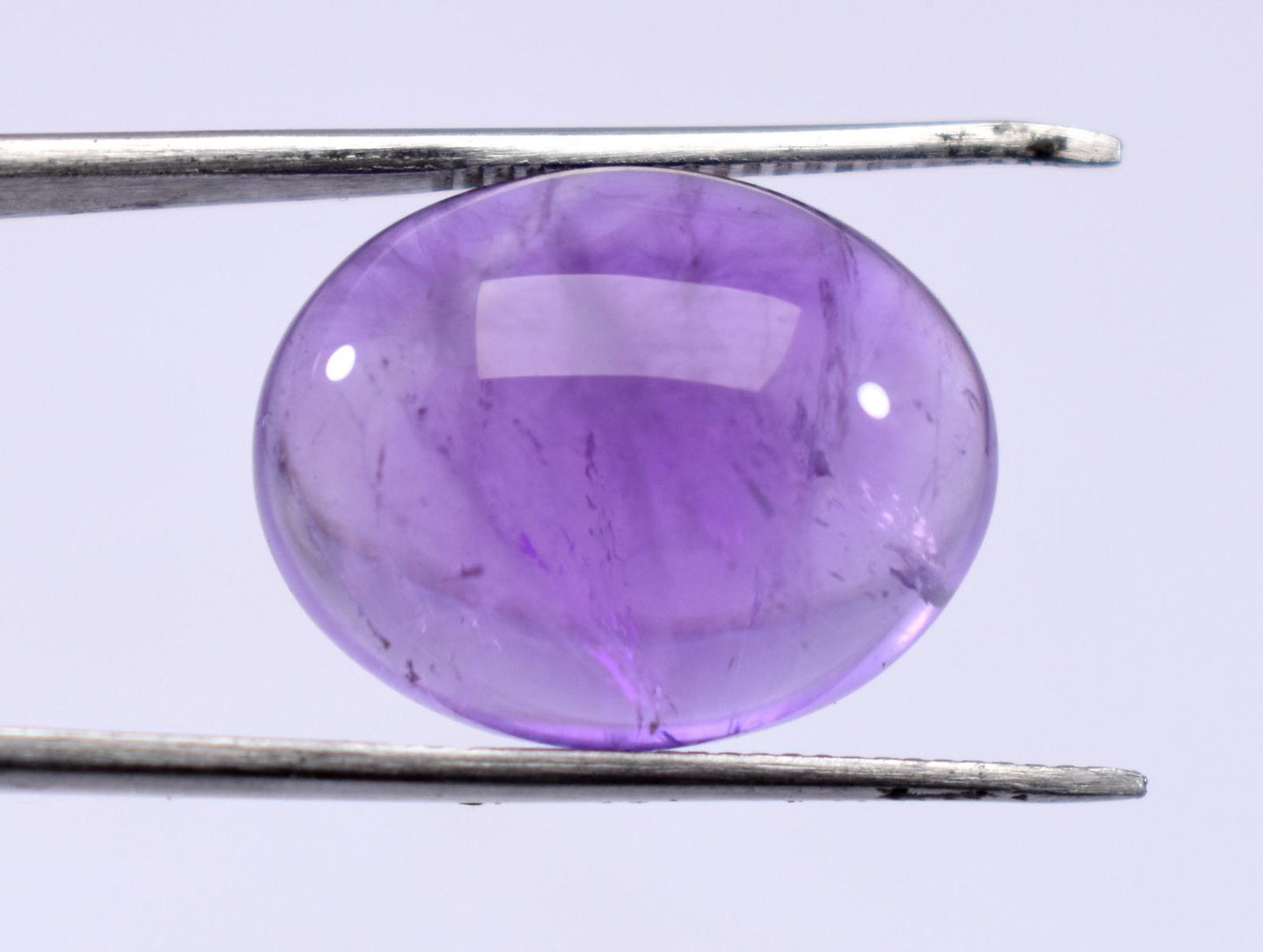 Rare & Natural Purple Amethyst, Oval Cabochon Loose Gemstone, 15.30 Carat, Size-15x19x8mm, Gift For Her,