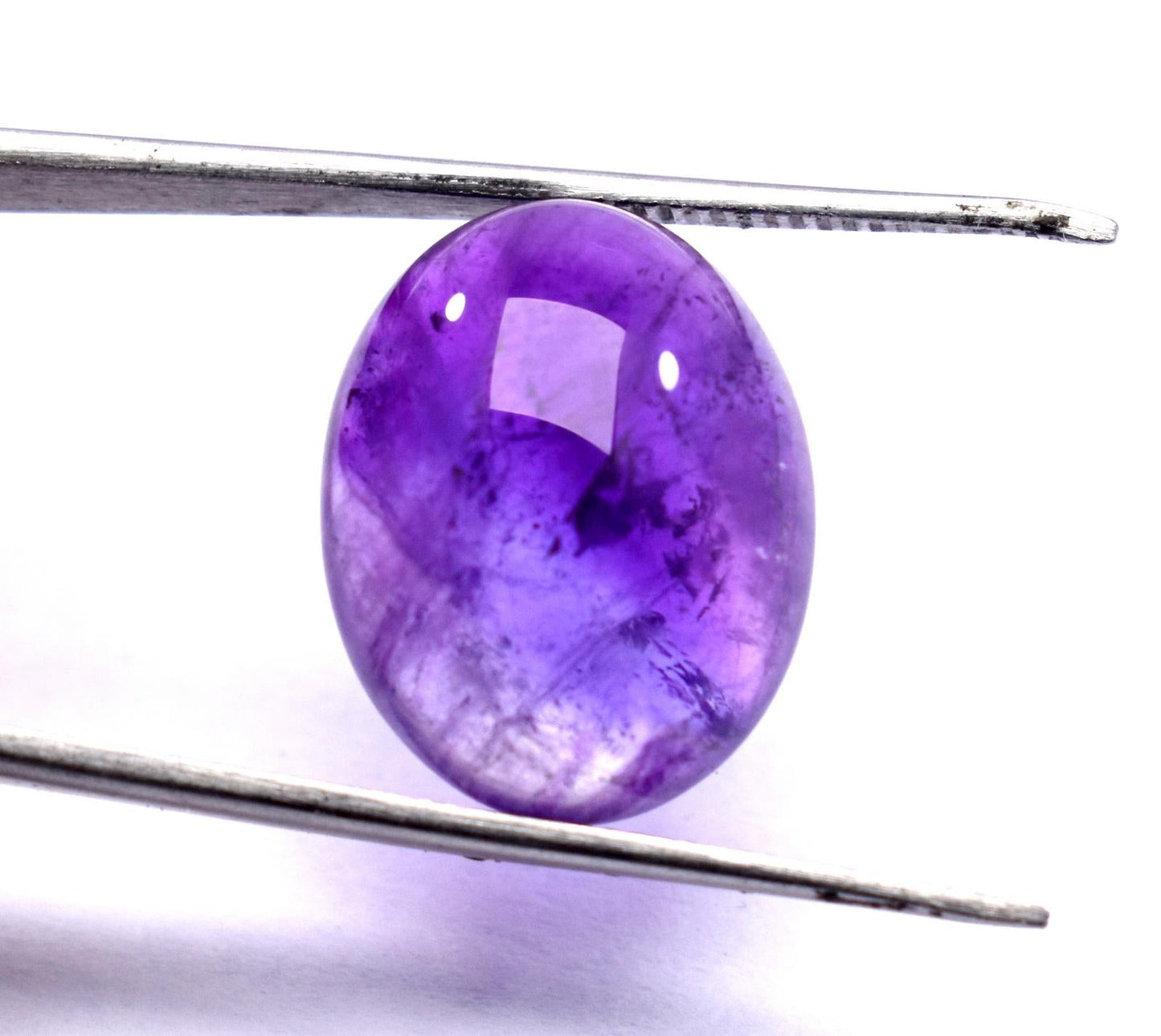 Rare & Natural Purple Amethyst, Oval Cabochon Loose Gemstone, 18.70 Carat, Size-15x19x8mm, Gift For Her,