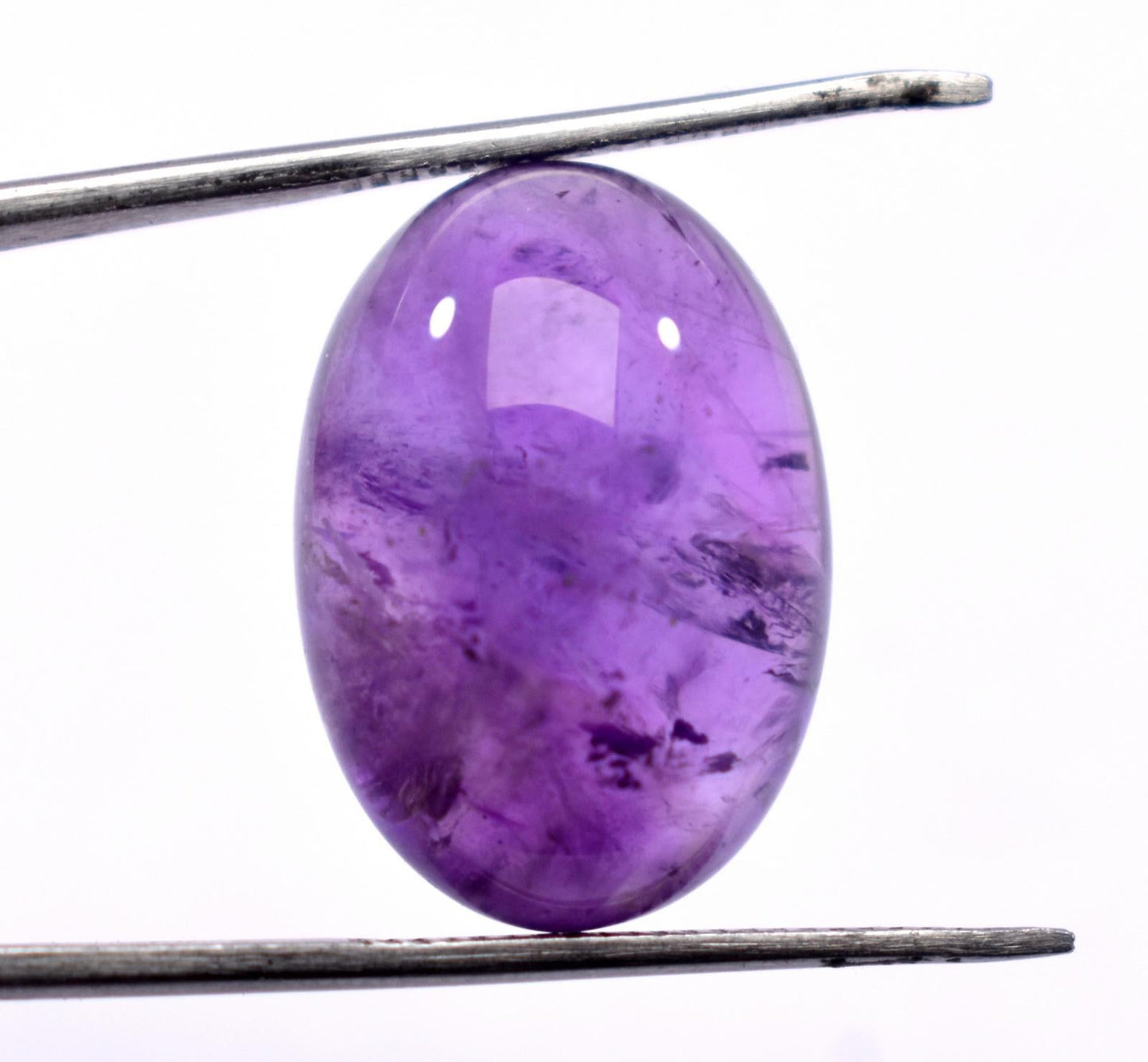 Rare & Natural Purple Amethyst, Oval Cabochon Loose Gemstone, 19.00 Carat, Size-14.5x20.5x9mm, Gift For Her,