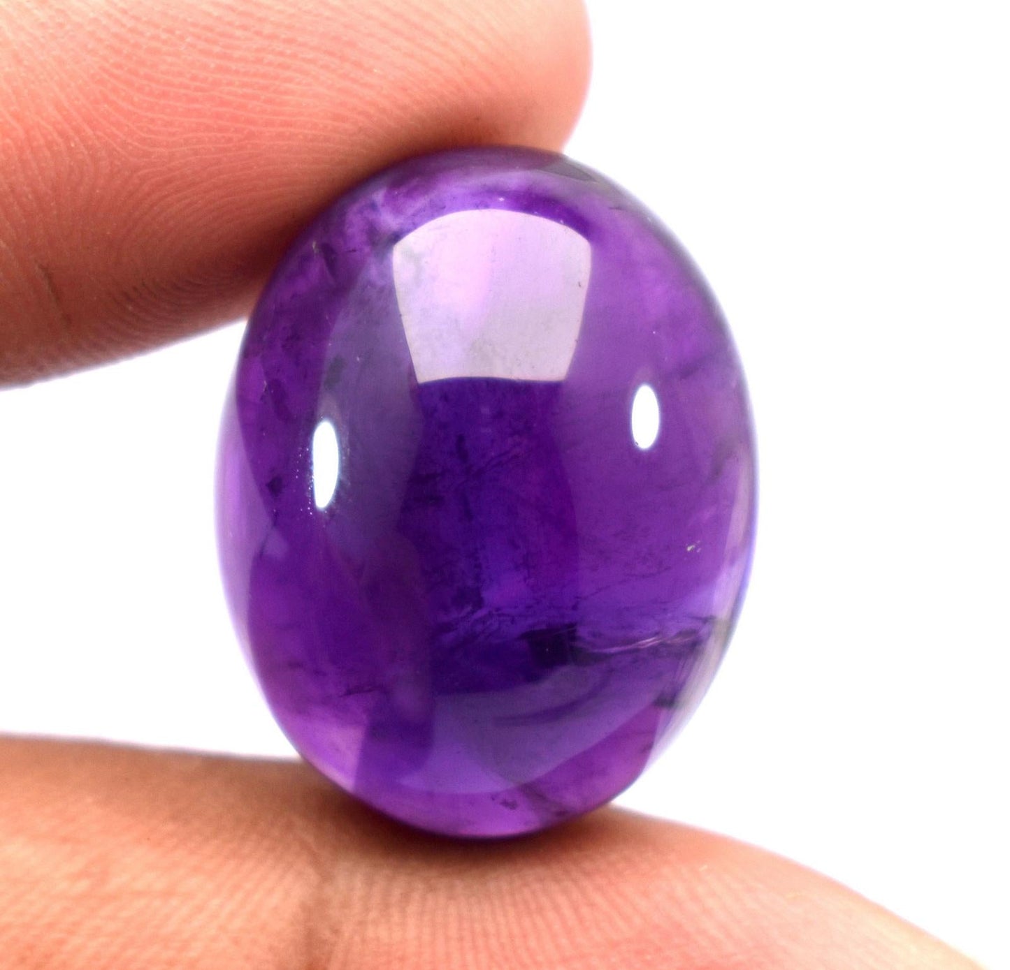 Rare & Natural Purple Amethyst, Oval Cabochon Loose Gemstone, 35.90 Carat, Size-18.5x23.5x11.5mm, Gift For Her,