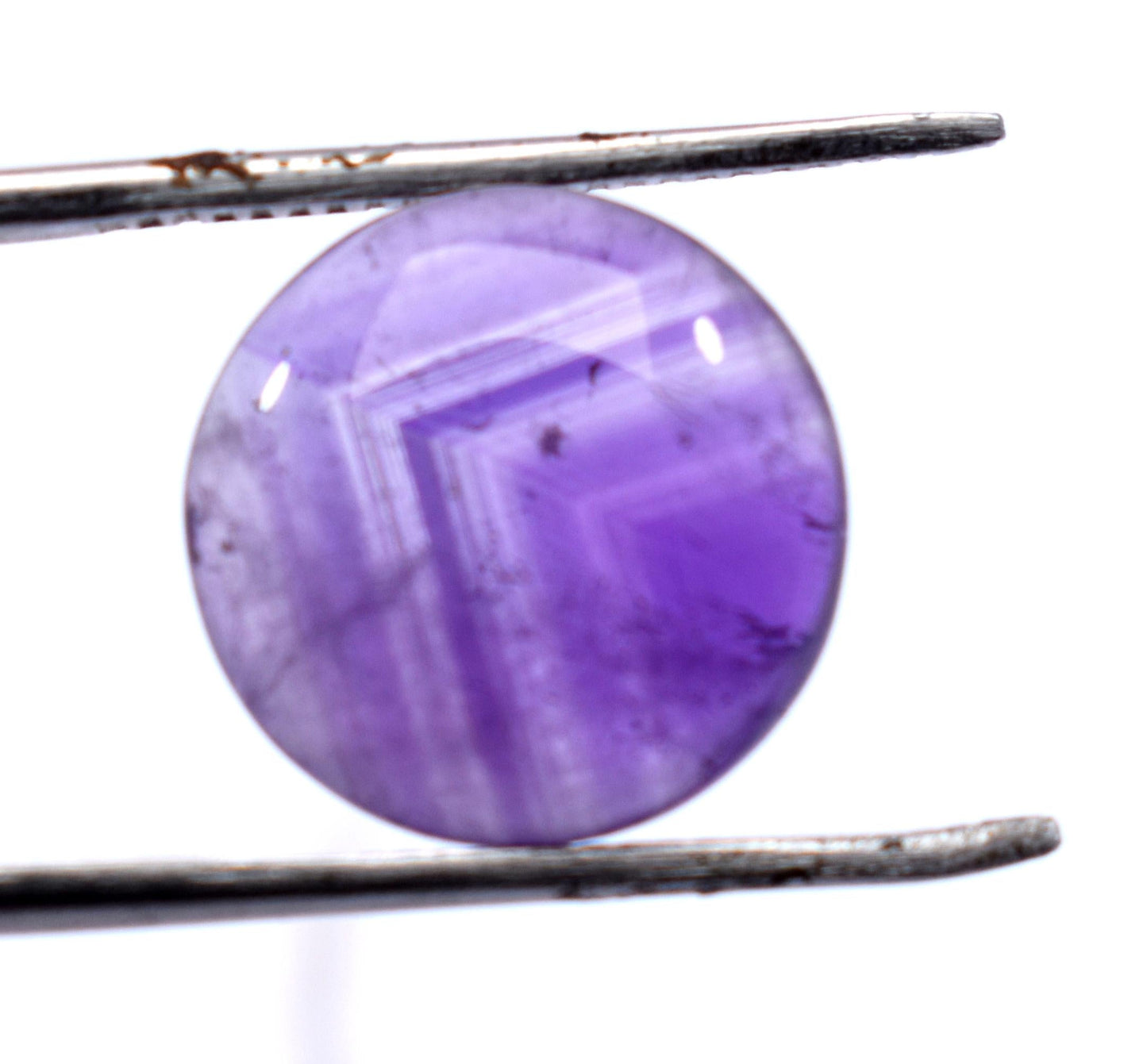 Rare & Natural Purple Amethyst, Round Cabochon Loose Gemstone, 7.70 Carat, Size-14x14x5.5mm, Gift For Her, Pc-1