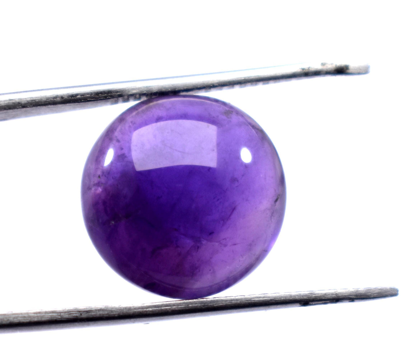 Rare & Natural Purple Amethyst, Round Cabochon Loose Gemstone, 9.25 Carat, Size-14x14x7mm, Gift For Her, Pc-1