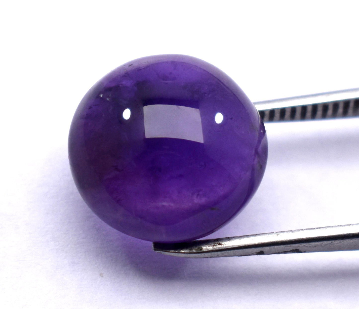 Rare & Natural Purple Amethyst, Round Cabochon Loose Gemstone, 9.25 Carat, Size-14x14x7mm, Gift For Her, Pc-1