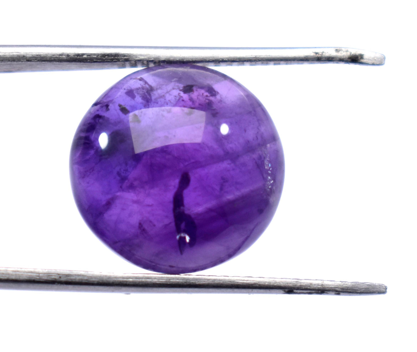 Rare & Natural Purple Amethyst, Round Cabochon Loose Gemstone, 9.90 Carat, Size-14x14x7mm, Gift For Her, Pc-1