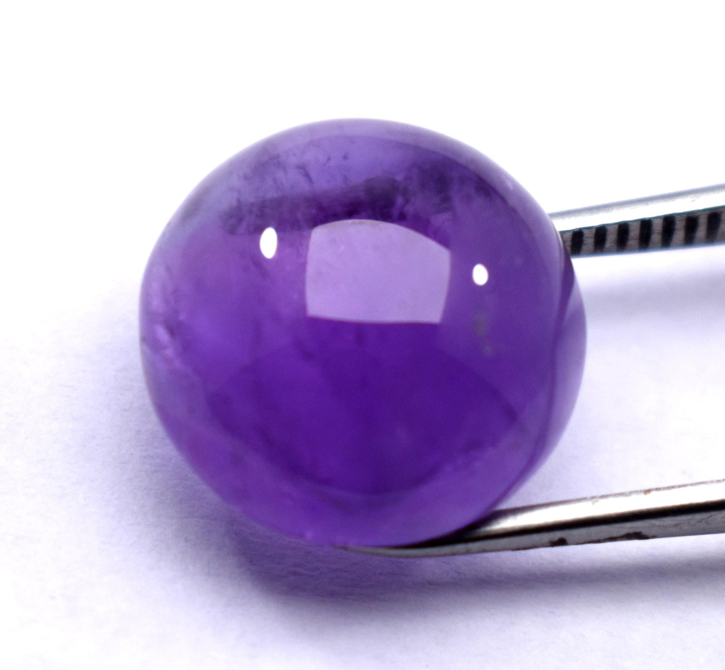 Rare & Natural Purple Amethyst, Round Cabochon Loose Gemstone, 11.00 Carat, Size-14.5x14.5x7.5mm, Gift For Her, Pc-1