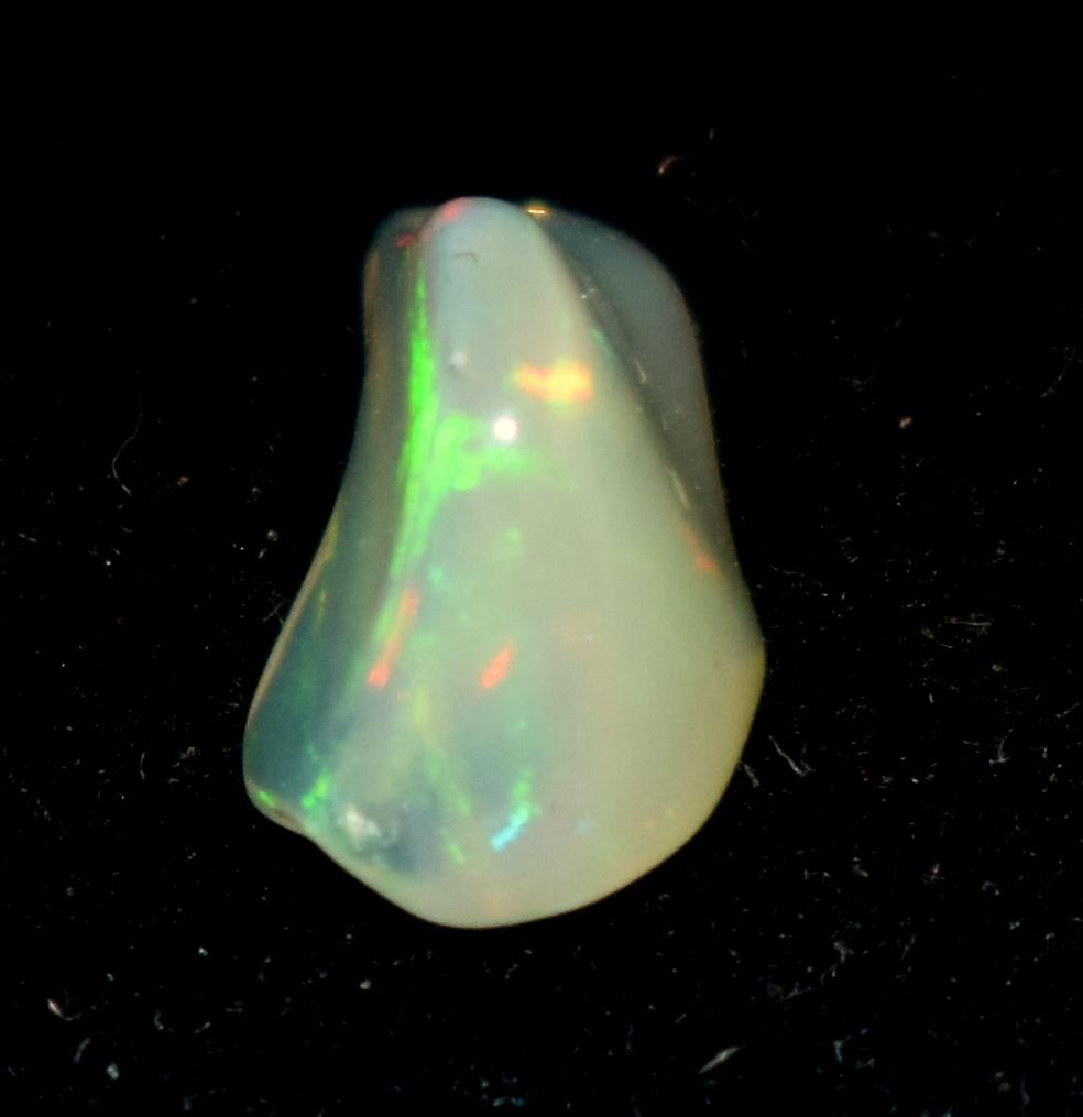 Opal, Natural Ethiopian Opal, Multi Fire Opal Polish Raw Gemstone, 1.15 Carat, Size-6x11.5x5.5mm, Gift For Her, PC-1