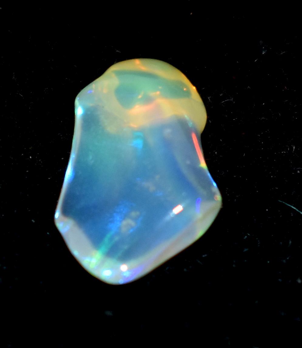 Opal, Natural Ethiopian Opal, Multi Fire Opal Polish Raw Gemstone, 1.60 Carat, Size-7.5x13.5x4.5mm, Gift For Her, PC-1