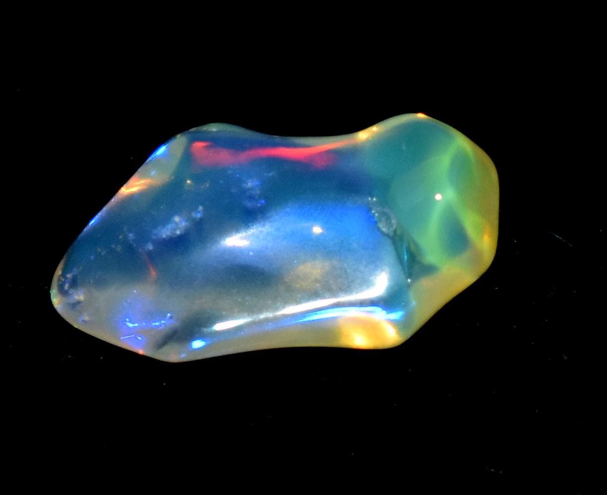 Opal, Natural Ethiopian Opal, Multi Fire Opal Polish Raw Gemstone, 1.60 Carat, Size-7.5x13.5x4.5mm, Gift For Her, PC-1