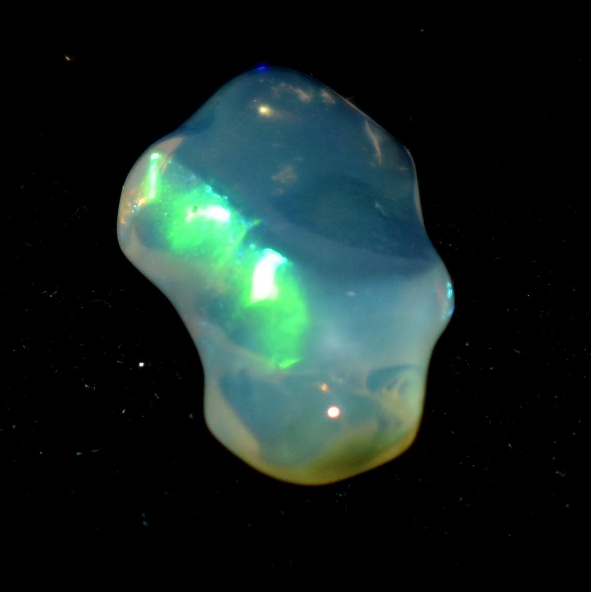 Opal, Natural Ethiopian Opal, Multi Fire Opal Polish Raw Gemstone, 1.60 Carat, Size-7.5x13.5x4.5mm, Gift For Her, PC-1