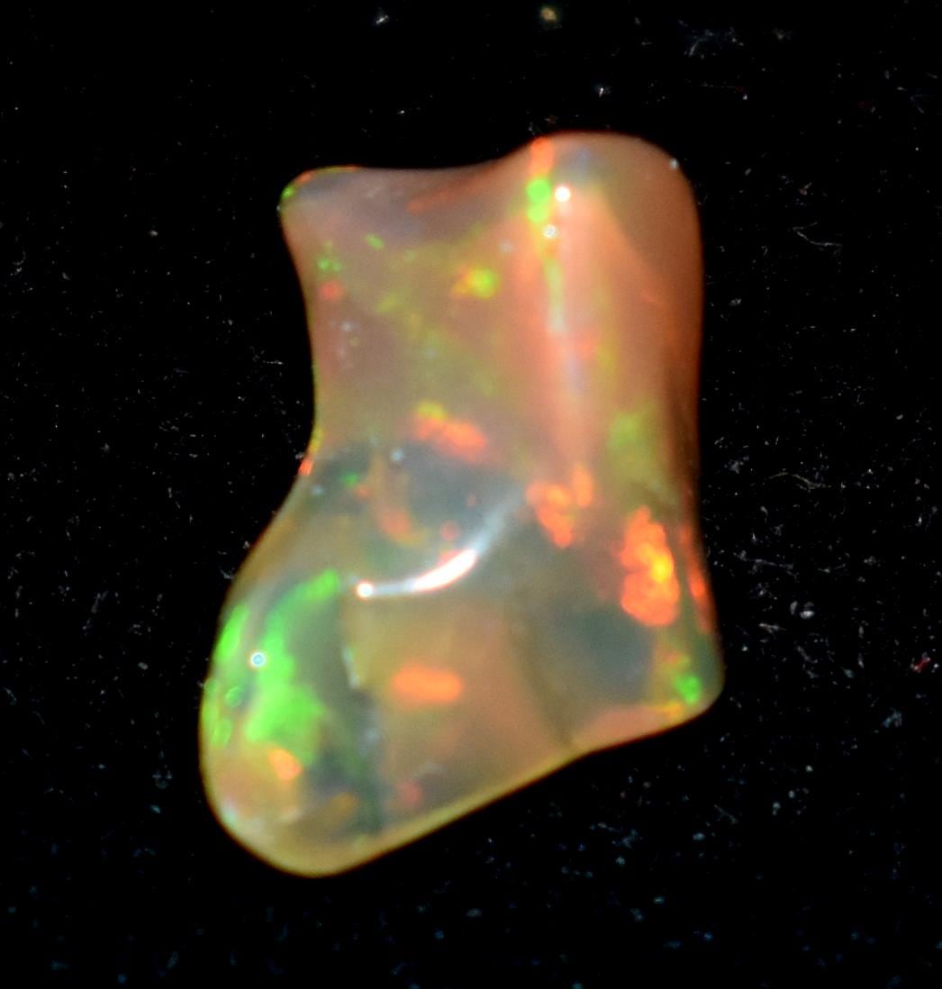 Opal, Natural Ethiopian Opal, Multi Fire Opal Polish Raw Gemstone, 1.45 Carat, Size-7.5x11x7.5mm, Gift For Her, PC-1