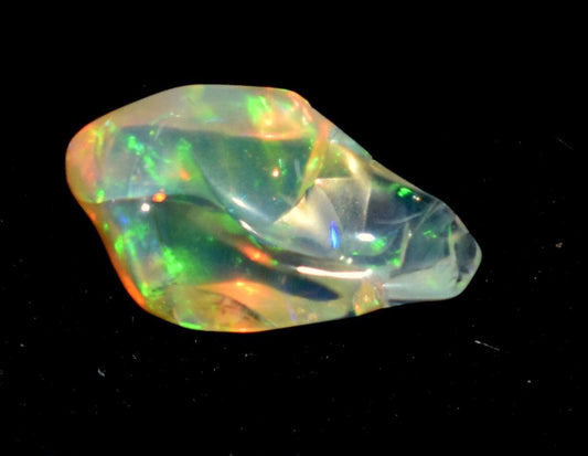 Opal, Natural Ethiopian Opal, Multi Fire Opal Polish Raw Gemstone, 2.20 Carat, Size-8.5x13.5x6mm, Gift For Her, PC-1