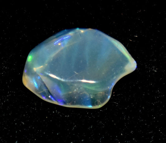 Opal, Natural Ethiopian Opal, Multi Fire Opal Polish Raw Gemstone, 1.30 Carat, Size-9x11x3.5mm, Gift For Her, PC-1