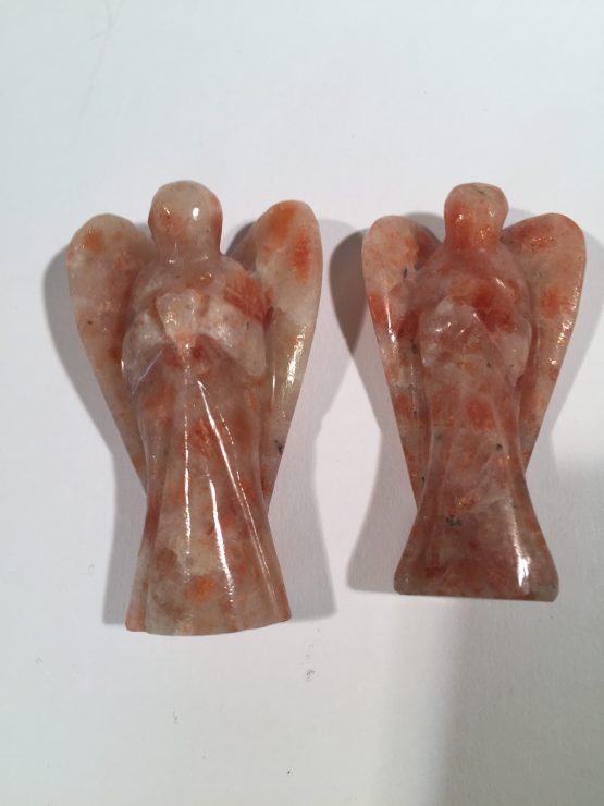 Beautiful Natural Sunstone Angel Pair 2'' inch