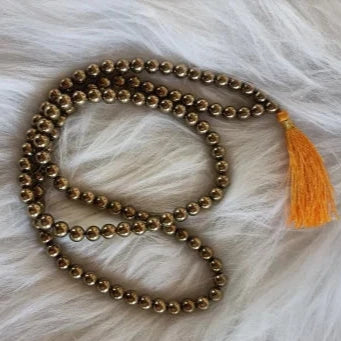 Golden Pyrite Mala