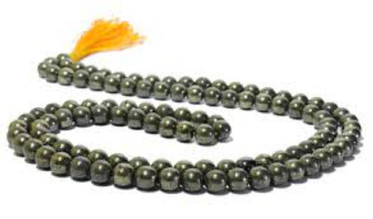 iron Pyrite Bead Mala