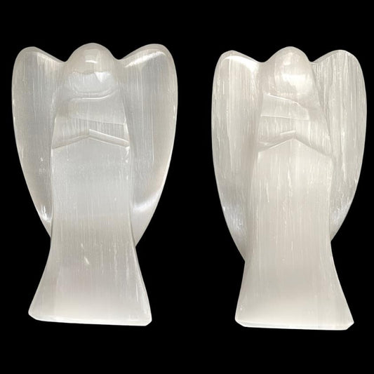 Beautiful Natural Selenite Angels Pairs 2'' inches