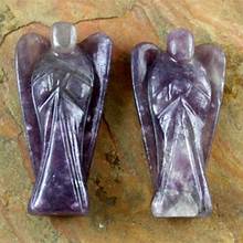 Beautiful Natural Lepidolite Angels Pairs  2'' inches