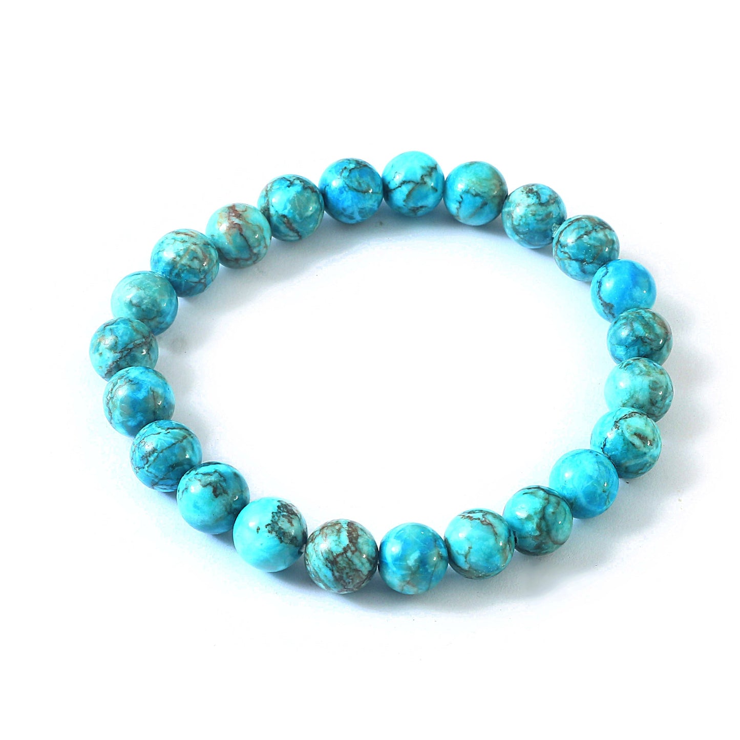 Blue Turquoise {Firoza} Adjustable Bracelet, Beaded Bracelet